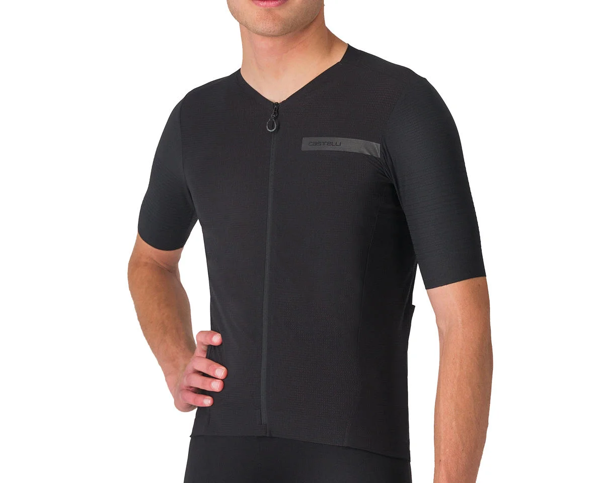 Castelli Premio Evo Short Sleeve Jersey (Light Black/Black) (XL)